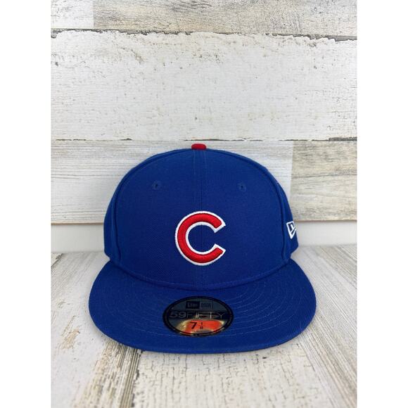 New Era 59Fifty Men’s 7 1/8 Chicago Cubs Royal Blue Authentic Collection MLB Cap - Picture 1 of 6